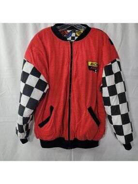 Vintage 80’s XL Disney Mickey Inc Mickey Mouse Racing Reversible Jacket